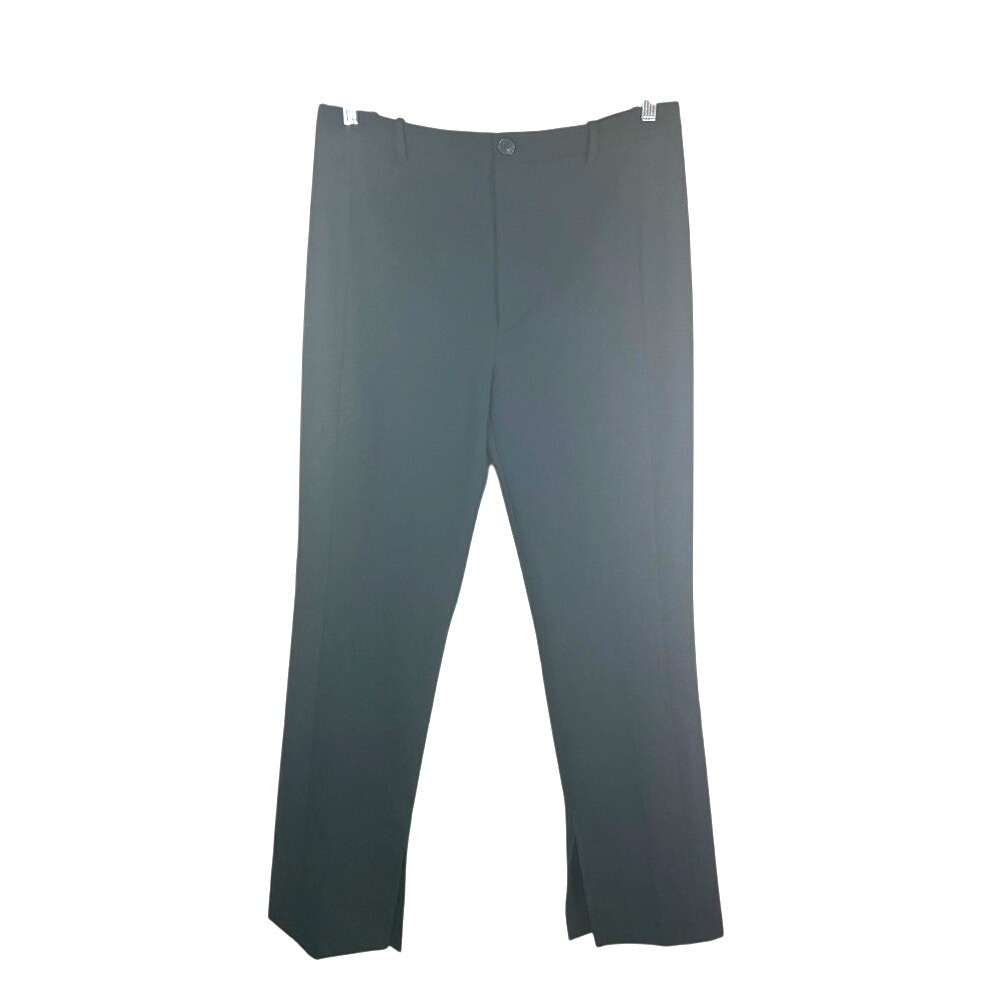 NWT Zara XXL The Melrose Full Length Fit Black Office Career Wear Straight Leg‎